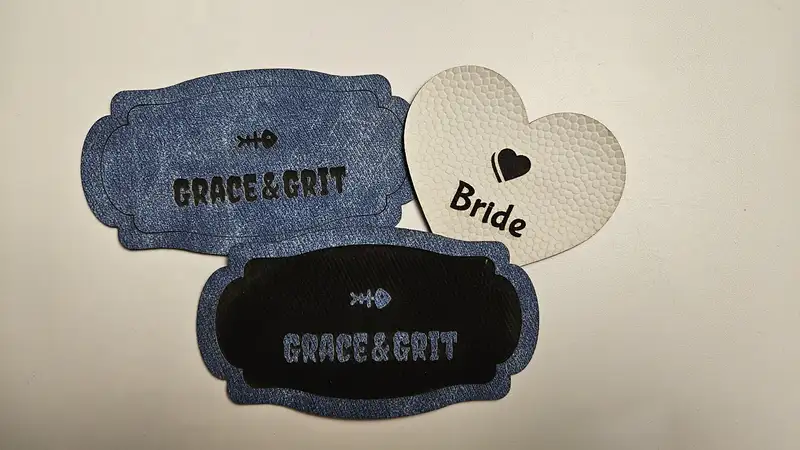Leatherette hat patches