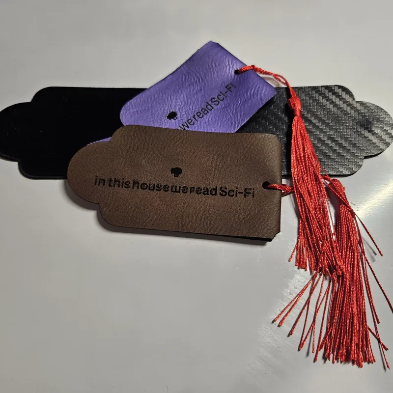 Leather bookmarks