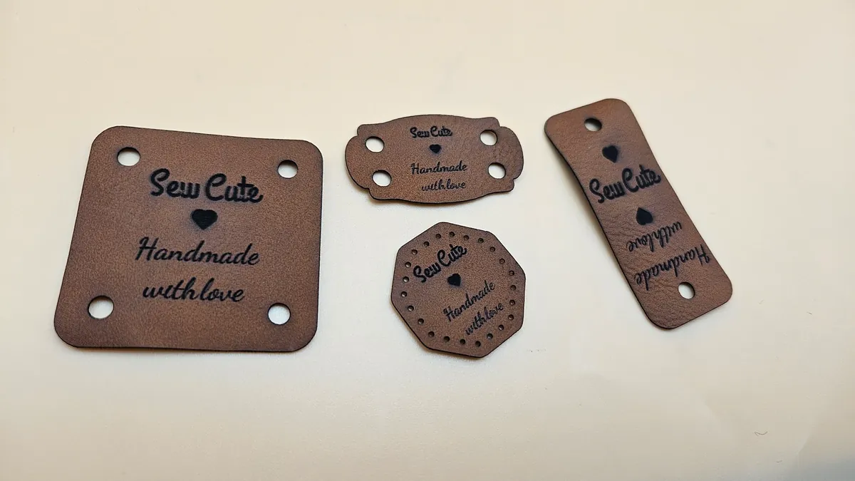 Handmade leather tags