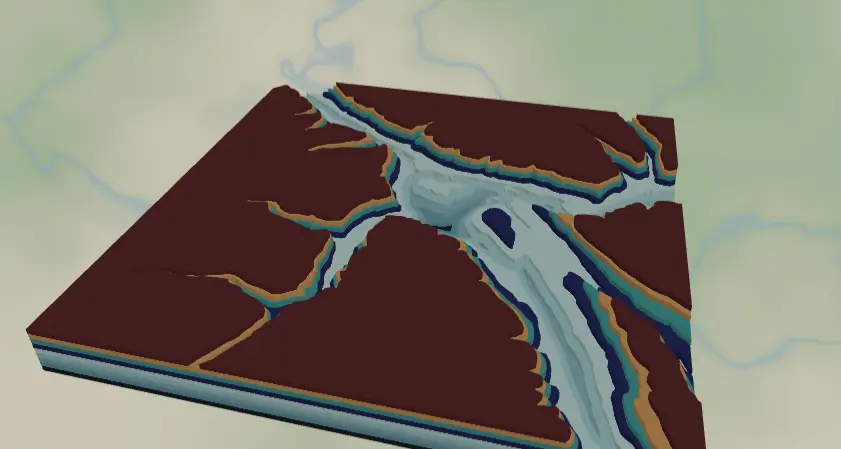 River & canyon maps